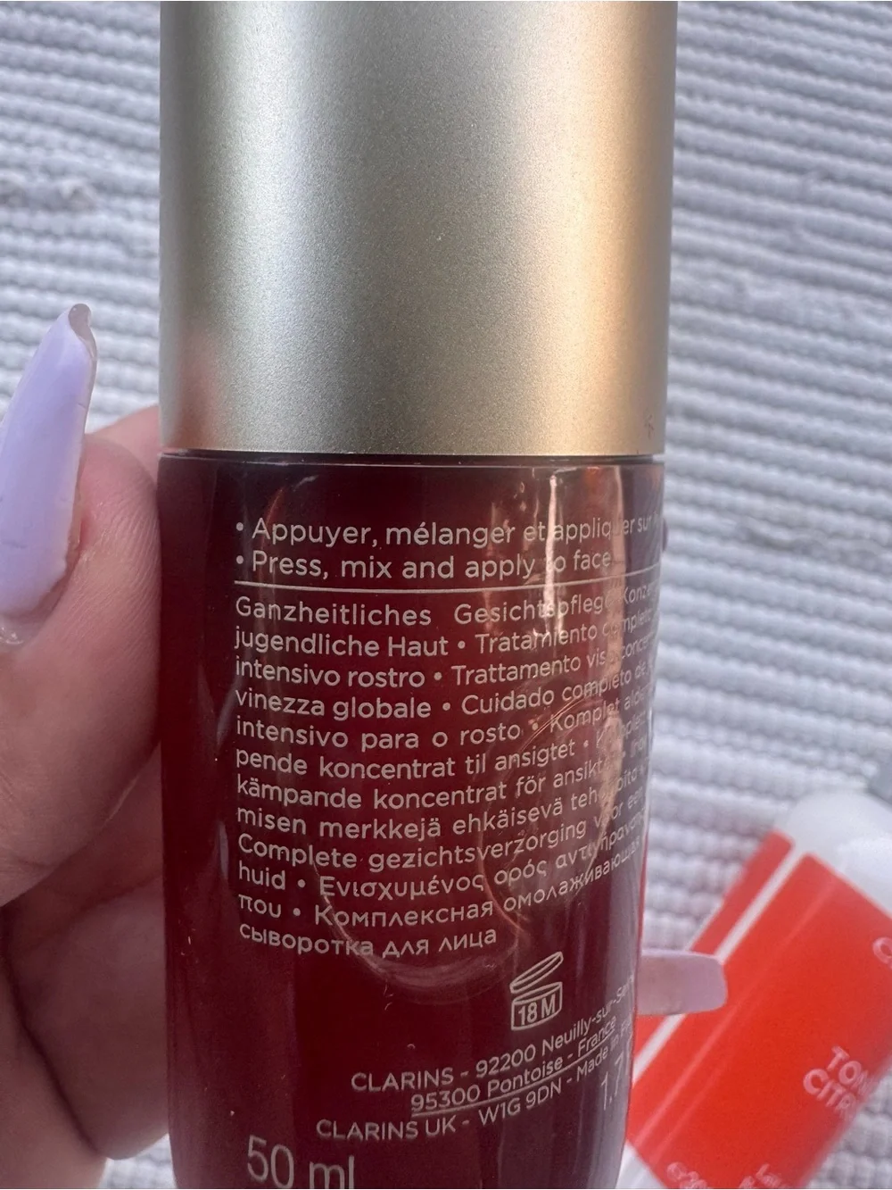 Clarins some skincare